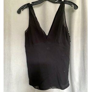 Theory Black Sheer Tank Top